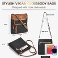 thumbnail image 2 of Bandolera BOSTANTEN de cuero vegano suave y moderno para mujer, 2 of 6