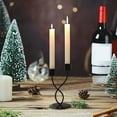 thumbnail image 6 of Candle Holders, Candelabra Centerpiece, Elegant Romantic Candlelight Dinner Decorations, Gold Black Iron Metal 17x9x9cm, 6 of 7