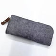 thumbnail image 1 of Estuche de fieltro para lápices, bolsa de papelería para estudiantes de gran capacidad, caja de papelería sencilla, estuche plano para lápices, 1 of 5