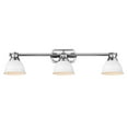 thumbnail image 5 of Duncan Semi-Flush - Track Light in Chrome with Matte White Shades, 5 of 5