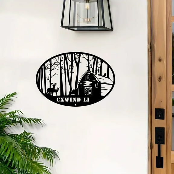 Custom Personalized Deer Metal Sign, Deer Hunter Sign,Outdoor Hunter Hunting ,Custom Cabin Sign, Cabin Decor, Gift for Dad