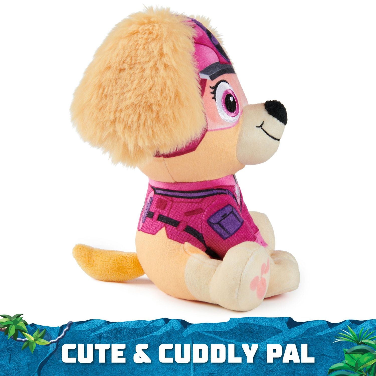PAW Patrol Jungle Pups, Tracker 8-Inch Plush, Stuffed Animal Kids Toys for Boys & Girls Ages 3 and Up