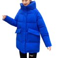 thumbnail image 2 of Puntoco Chaqueta De Invierno De Algodón Para Mujer Con Capucha, Cintura Y Felpa Para Superar El Abrigo Exterior Puntoco Puntoco-1, 2 of 6