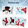 thumbnail image 2 of 4 Sheet Christmas Decorations Door Snowman Door Decorations Removable Christmas Wall Stickers Christmas Door Stickers with Snowflake Decals for Window Door Refrigerator Wall, 2 of 6