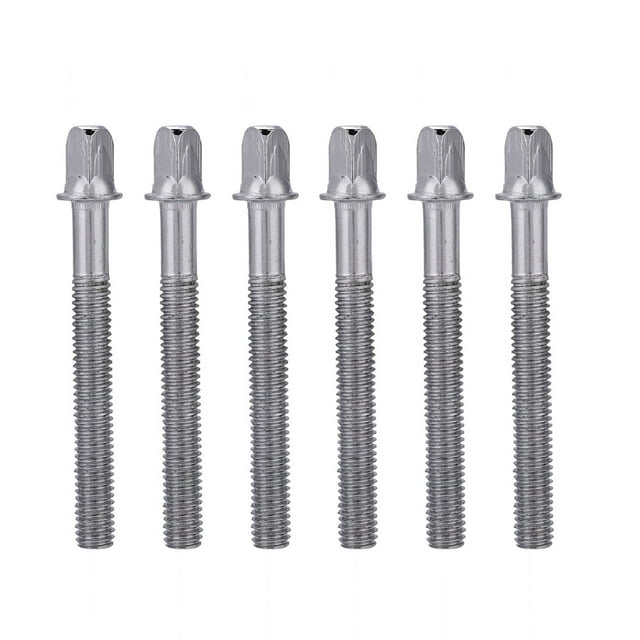 Juego de 6 varillas de tensión para bombo, estándar de 6 x 60 mm, accesorio de repuesto