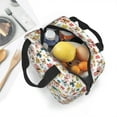 thumbnail image 5 of KLL Butterfly Flowers Print Insulated Lunch Bag Women, Reusable Cute Tote Lunch Box for Adult & Men, Leakproof Cooler Lunch Bags for Work Office Travel Picnic, 5 of 5