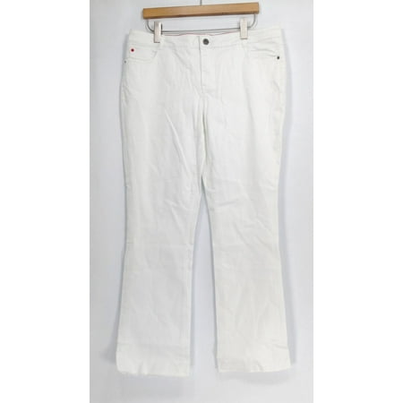 Peace Love World Sz 16 Zip Fly White Denim Jeans with Pockets White (Best Quality Jeans In The World)