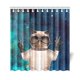 thumbnail image 1 of ABPHQTO Universo exterior Galaxy Space Hispter Cat EE. UU. Bandera americana Decoración para el hogar Tejido de poliéster Cortina de ducha Juegos de baño 160x180 cm, 1 of 3