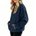 thumbnail image 5 of Enjoytime Crew Neck Sweatshirts Women Fall Fashion Long Sleeve Pullover Tops Loose Trendy Sweatshirt With Pocket, 5 of 6