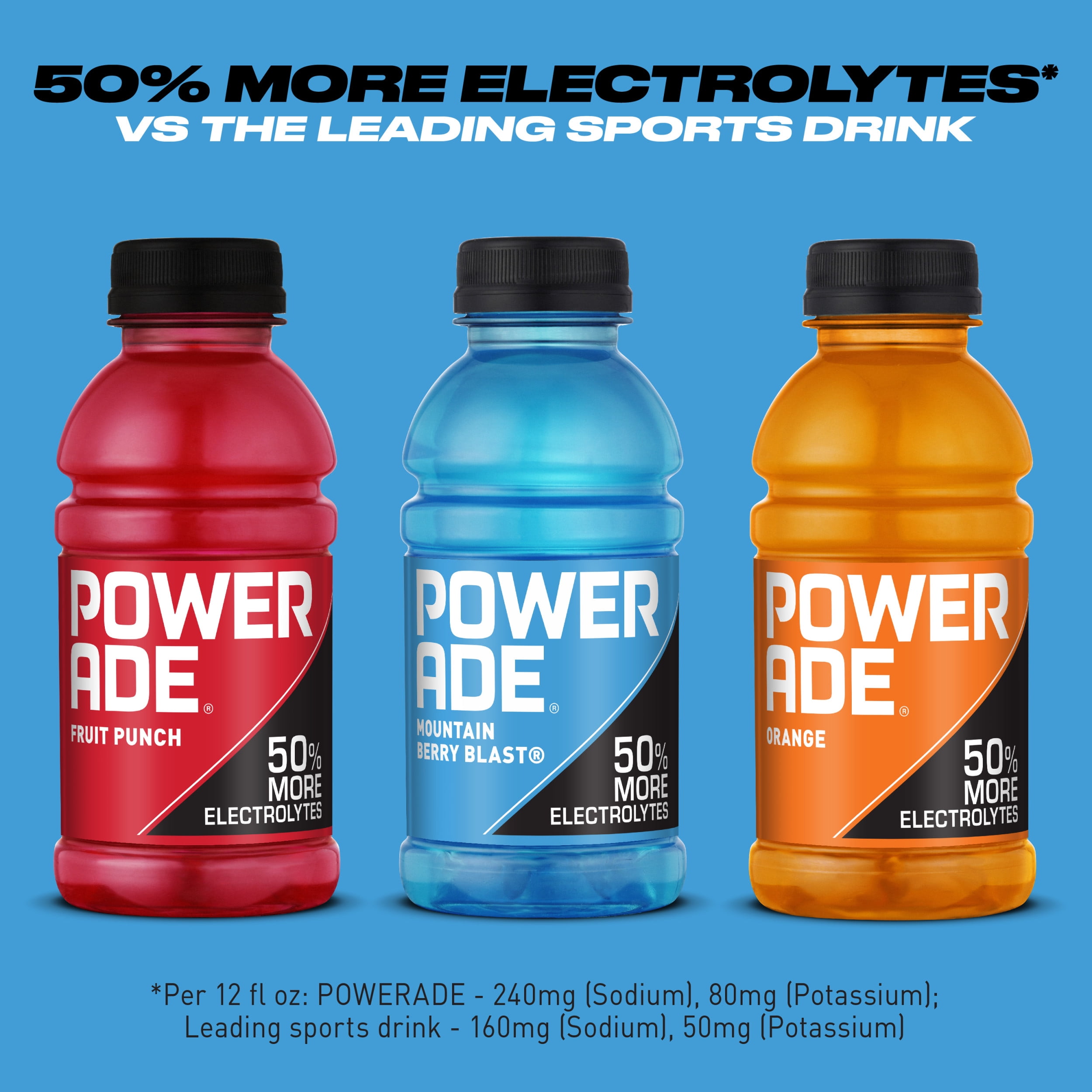 POWERADE Variety Pack Sports Drink, 12 fl oz (Pack of 24)