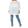 thumbnail image 4 of CNKOO Veste en Chiffon Transparent pour Femmes Couverture Décontractée Hauts Cardigans de Plage Blouse Châle Blanc TTG, 4 of 7