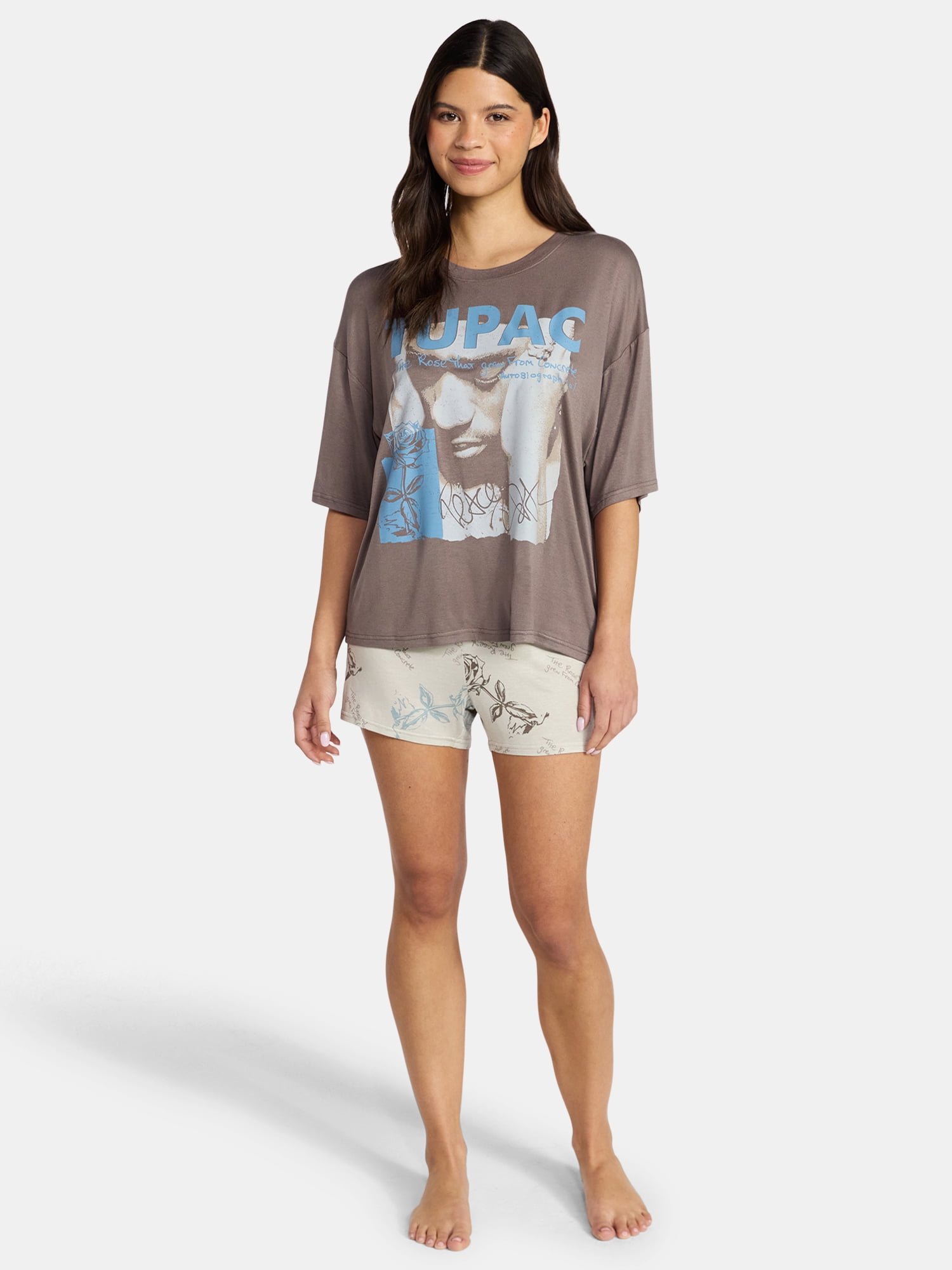 Tupac Women's Pajama Set, 2-Piece, Sizes XS-3X