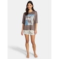 thumbnail image 3 of Tupac Women's Pajama Set, 2-Piece, Sizes XS-3X, 3 of 5