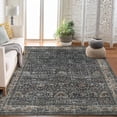 thumbnail image 6 of Washable Area Rugs, Reddish Brown 10'X13' Antique Distressed Large Rug for Living Room, Modern Non Slip Stain Resistant Vintage Print Accent Carpet Floor Mat for Bedroom Dining Office Farmhouse, 6 of 6