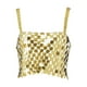 thumbnail image 3 of Top corto de lentejuelas Yinane camiseta sin mangas chaleco para mujeres y niñas, 3 of 7