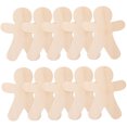 thumbnail image 4 of Raindrops Set of 10 Khaki Wooden Gingerbread Figurines, Christmas Holiday Decor for Seasonal Celebrations and Festive Home Display, 4 of 8