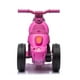thumbnail image 4 of Motocicleta Eléctrica PINGÜE® Estilo Triciclo Rosa Barbie para Niños Batería 6V, 4 of 11