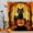Orange 2, variant on MIZHONA Halloween Cat Shower Curtain Fall Autumn Pumpkins Fabric Bathroom Curtains Decor 72x72 in