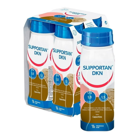 Fórmula para alimentación Supportant DKN enteral especializada sabor capuchino 4 pzas 200 ml c/u