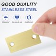 thumbnail image 4 of Deadbolt Strike Plate, Adjustable Door Strike Plate with Screws Stainless Steel for Electronic Locks Home and Rental Gold, 4 of 6