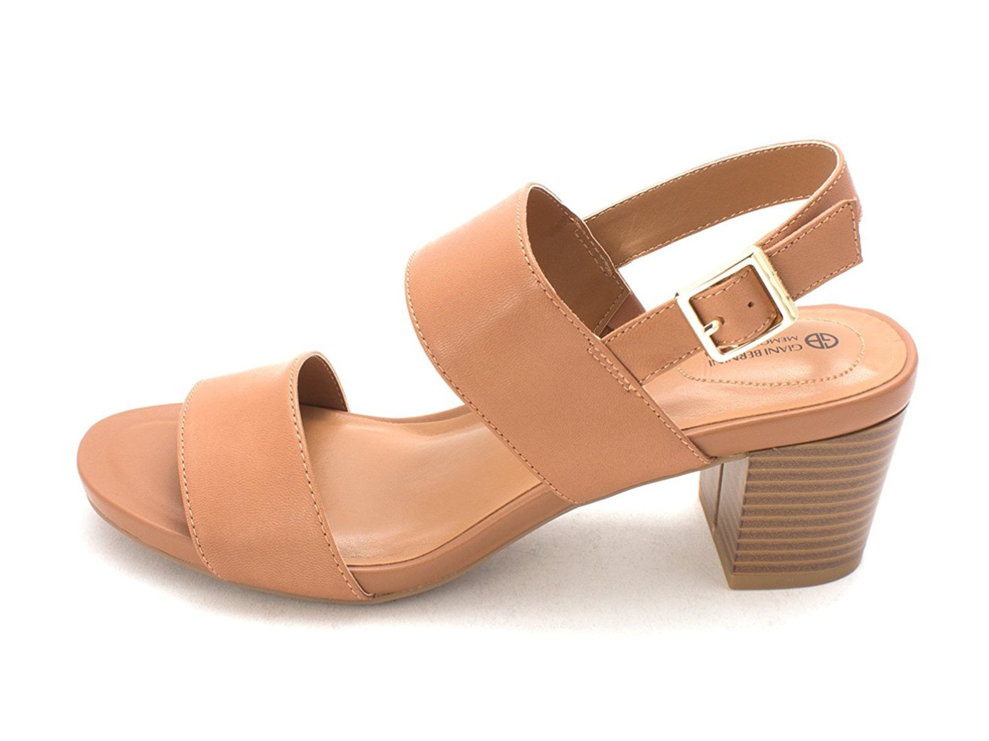 Giani Bernini Womens Maggiee Leather Open Toe Casual Slingback Sandals ...