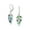 Multi-color, variant on Womens  Inspired Dangle Gemstone Earrings with Opal Inlay