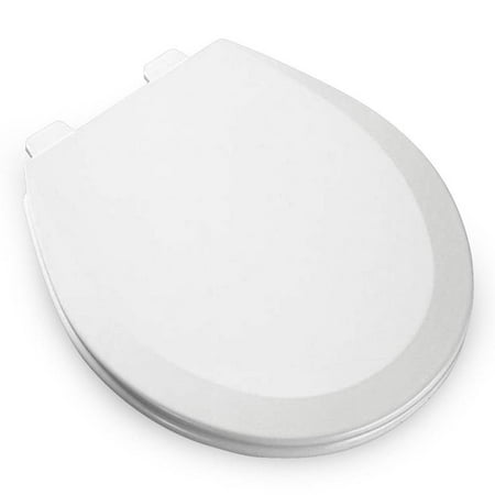 Bemis 500EC Lift-Off Wood Round Toilet Seat, Available in Various Colors