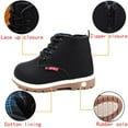 thumbnail image 6 of Toddler Kids Boys Girls Hiking Boots Waterproof Synthetic Leather Non Slip Lace-up Ankle Outdoor Boots Shoes, 6 of 7