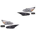 thumbnail image 1 of Par de Faros Focus 2015 A 2016 Ford Fdo Crom C/Luz Día DEPO ., 1 of 4