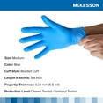 thumbnail image 2 of McKesson Confiderm 6.8C Nitrile Exam Glove Standard Cuff Length MEDIUM 14-6N641C 1000 per Case, 2 of 5