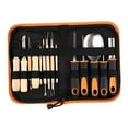 thumbnail image 1 of veasfak Complete Halloween Pumpkin Carving Set - Professional Grade Tools for Adults and 14pcs with bag, 1 of 9