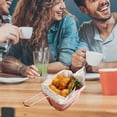thumbnail image 6 of Mini French Fries Basket Chicken Nuggets Frying Basket Food Tableware Small Frying Basket Snack Basket Wholesale(Rose Gold), 6 of 6