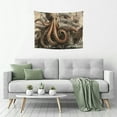 thumbnail image 5 of Creowell Octopus Pirate Ship Fantasy Art Wall Tapestry 100% Polyester 40x30in, 5 of 6