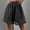 Black, variant on Hvot&aat Womens Lounge Tassel Trim Beach Pants Elastic Waist Baggy Wide Leg Shorts Solid Color Summer Boho Shorts