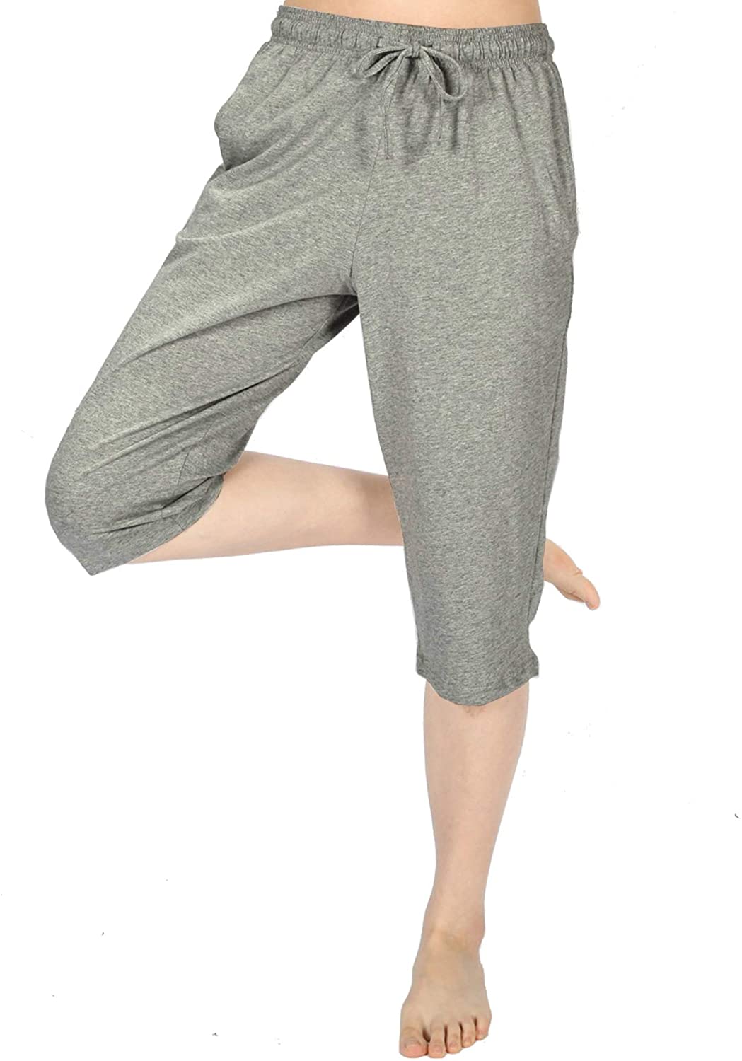Cotton Women Pajama Capri Pants Lounge 