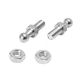 thumbnail image 5 of Unique Bargains 2 Set 10mm Car Vehicle Ball Studs Mounting Brackets Silver Tone for Gas Struts Shocks with Screws, 5 of 5