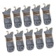 thumbnail image 4 of 10 pares de calcetines de media pantorrilla para hombre, informales, gruesos, transpirables, para botas y más cálidos. Gris, 4 of 9