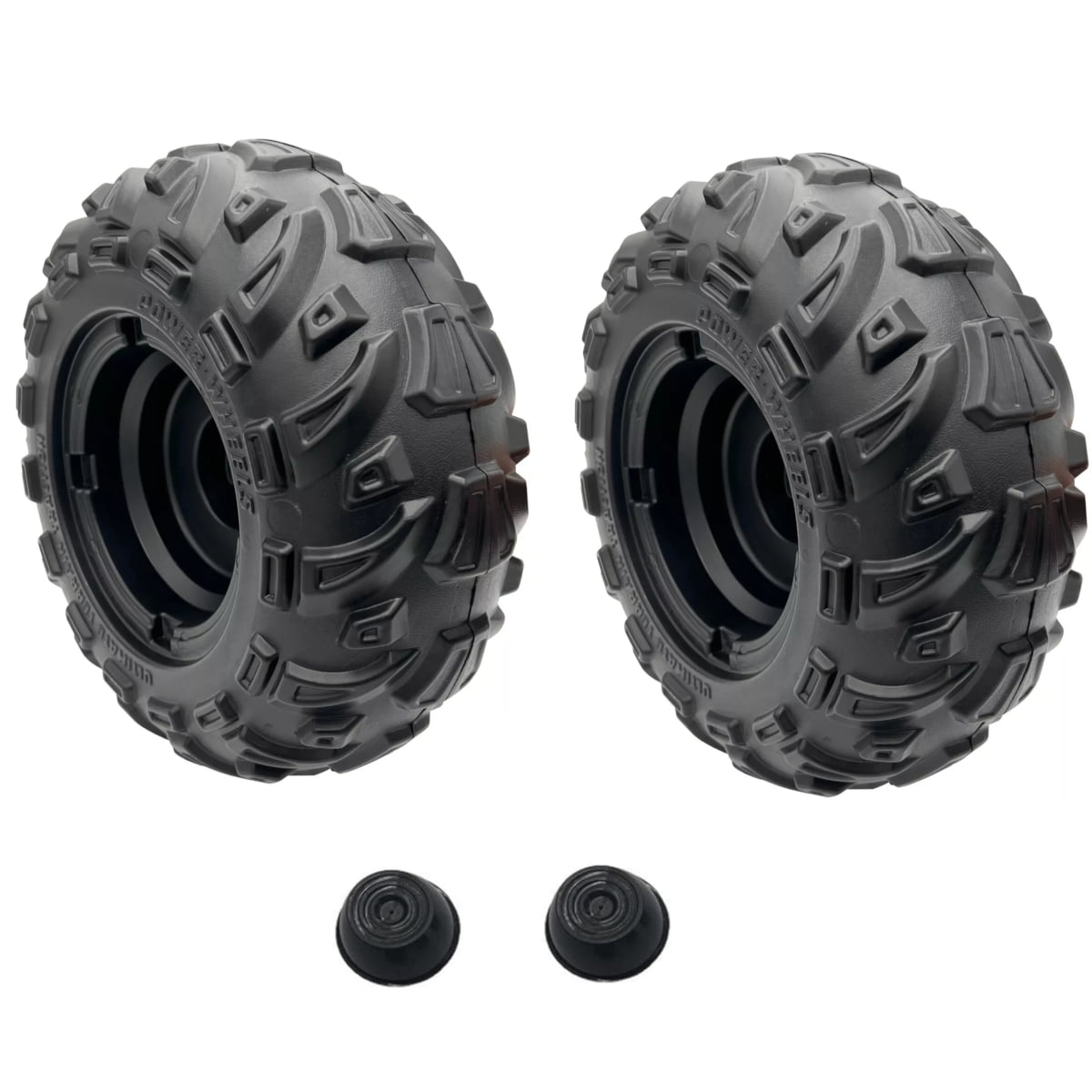 2 Genuine Power Wheels 3900 5903 New Style Dune Racer Left Wheels Retainers FFY09 FLP00 FLR10