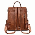 thumbnail image 5 of PRIYAL Leather Laptop Backpack for Women 15.6 Inch Work Backpack With Purse for Travel Work, 5 of 12