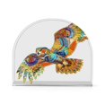 thumbnail image 2 of JSTEL Soaring Owl Rainbow Color Napkin Holder for Table Cocktail Farmhouse, Paper Napkins Dispenser for Home Coffee Shop Dining Room Decor, 2 of 9