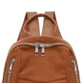 thumbnail image 3 of Stylago Corduroy Backpacks for Women with Tassel Front Pockets Casual Computer Daypack Ladies Medium Laptop Bags for Work Brown, 3 of 7
