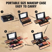 58 Colors Professional Makeup Kit for Women Full Kit,All in One Makeup Set for Women Girls Beginner,Makeup Gift Set with Eye Shadow Blush,Lipstick,Compact Powder,Mascara,Eyeliner,Eyebrow Pencil