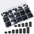 thumbnail image 1 of 320 Pcs Electrical Outlet Screws Spacers, Black Nylon Round Spacer Assortment Kit, Plastic Spacers W, 1 of 5