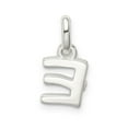 thumbnail image 2 of Sterling Silver Letter E with Enamel Pendant QC7935E, 2 of 2
