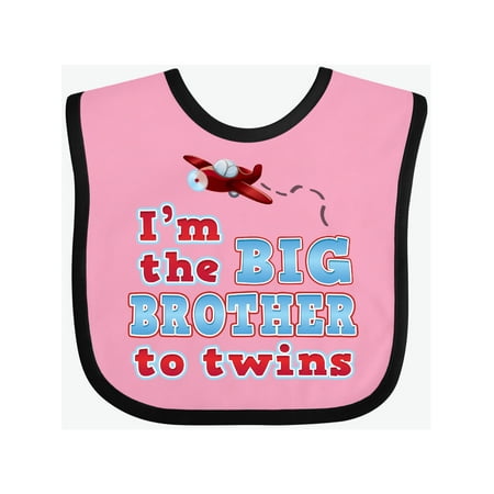 

Inktastic I m the big brother to twins. Gift Baby Boy Bib