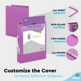 thumbnail image 5 of Enday 1/2 Inch Binder 3 Ring Binders with Pockets for Home, Office, School Supplies Organization, Purple 6 Pc, 5 of 7