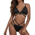 thumbnail image 1 of Gibobby Lenceria mujer sexy Conjunto De Lencería Erótica Cuello V Lencería erótica Sexy para Mujer, Vestido de Piel Sexy y Casual, Mujer Sexy(Negro, G), 1 of 5