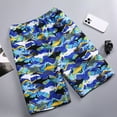 thumbnail image 3 of Fjuchai Men's Loose Beach Shorts Sports Loose Quick Shorts Fashion Print Shorts Casual Sweat Pants Elastic Shorts Xl-4XL, 3 of 9