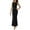 Black, variant on MIXUE Summer Dresses for Women Solid Color Round Neck Sleeveless Fashion Gown Maxi Dress Outwear,Gray,M