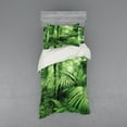 thumbnail image 2 of Ambesonne Nature Bedding Set 4 Pcs, Palm Trees Exotic Plants, Queen, Green, 2 of 3